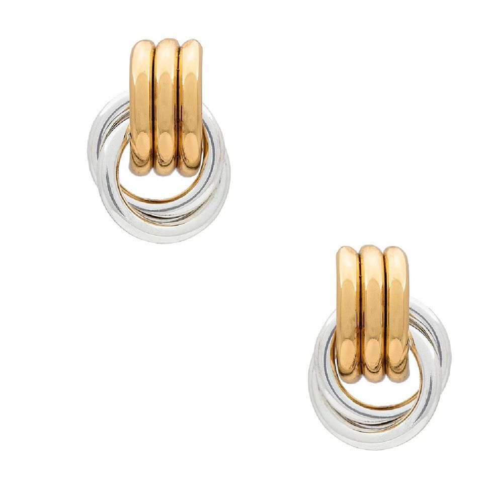 Naked Hanger Mini Knot Mixed Earrings